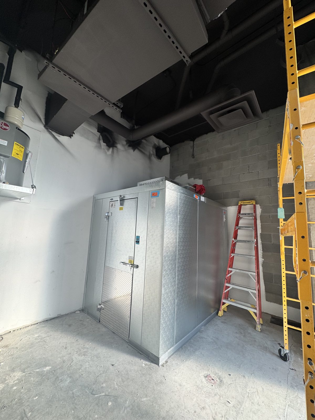 Installed walk-in cooler at Libations